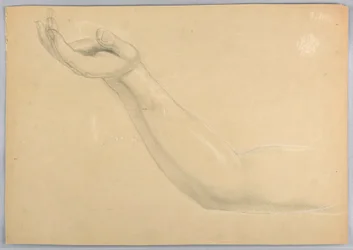 Piirustus, C-kappaleen kaksoiskappaleen luonnos, 1850.