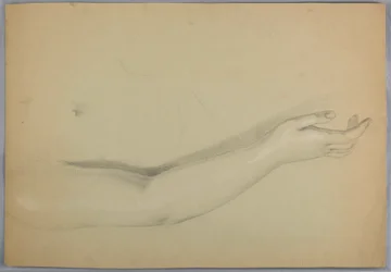 Piirustus, C-kappaleen kaksoiskappaleen luonnos, 1850.