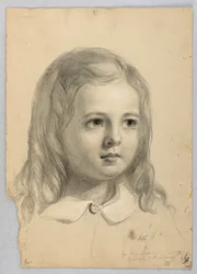 Piirustus, tutkimus "Christianan" kaksoiskappaletta varten, 1850.