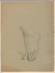 Piirustus, tutkimus "Christianan" kaksoiskappaletta varten, maaliskuu 1850.