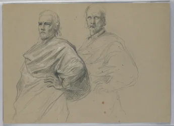 Piirustus, Tutkimus "Titian Showing", 1871-72.