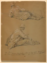 Piirustus, Kaksi taiteilijan opusta, 1864