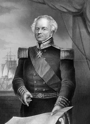 Amiraali Thomas Dundas d1841, brittiläinen merivoimien upseeri Napoleonin sotien aikana, 1857.