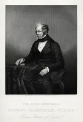Henry John Temple, kolmas varakreivi Palmerston, brittiläinen valtiomies, vuodelta 1880