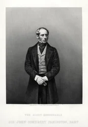 John Somerset Pakington, ensimmäinen paroni Hampton, englantilainen poliitikko, 1880.