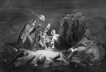 Alman taistelukenttä, yö taistelun jälkeen, 1854 1857.