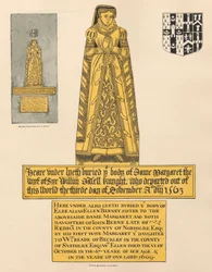 Messinkilautanen Dame Margaret Dalettille ja Ellen Berneylle, Beckenhamin kirkosta