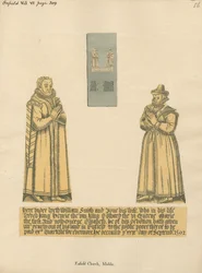 Messinkilautanen William ja Jane Smithille Enfield Churchista