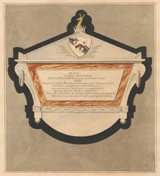 Maria Whitfieldin muistomerkki Bedfontin kirkosta