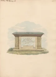 Tumba de John Evans de Feltham Churchfinnish