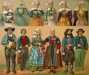 Ranskalainen kansallispuku, 1800-luvun loppu.