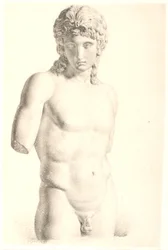 Piirustus kipsin jälkeen: "Eros from Centocelle" (Vatikaani)