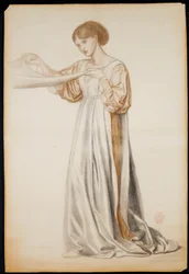 Tutkimus kantajan kantajalle elokuvassa "Danten unelma", 1873
