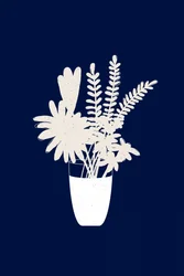 Minimalistinen kukkakimppu