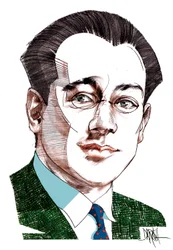 Carlo Diano, 2022 (digitaalinen värikynäpiirros)