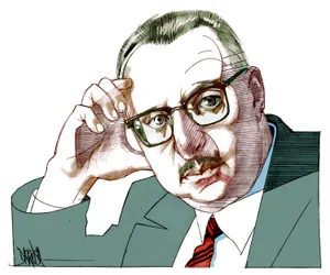 Giorgio Manganelli, 2021 (digitaalinen värikynäpiirros)