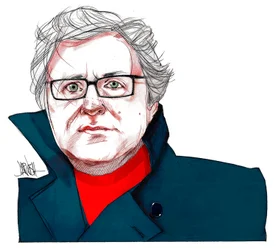 Michel Onfray (digitaalinen värikynäpiirros)