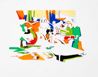 Panin juhla (maisema), 2019 (guassi paperille)