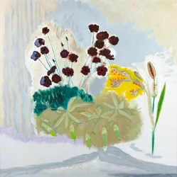 Seedpods and Cosmos, 2010 (öljy kankaalle)