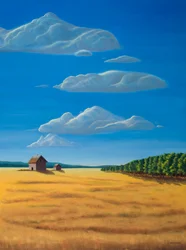 Out Standing in Thier Field, 2009 (öljy kankaalle)