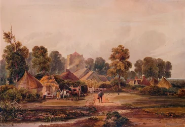 Worcestershiren maatila, vuodelta 1848