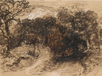 Ontto Lane lähellä Harbornea, Derbyshire, 1800-luku