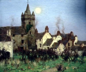 Tolbooth, Kircudbright, n. 1900 (öljy kankaalle)