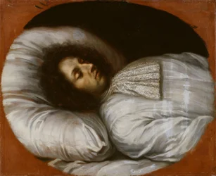 Kaarle XI (1655-1697), Ruotsin kuningas ja Zweibrückenin pfalzkreivi, kuolinvuoteellaan, 1697