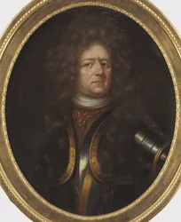 Muotokuva kreivi Otto Wilhelm Koenigsmarckista (1639-1688), Ehrenstrahl, David Klocker (1629-1698). Öljy kankaalle. Mitat: 76 x 62 cm. Tukholman kansallismuseo