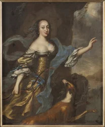 Prinsessa Anne Dorothee de Holstein Gottorp - Holstein-Gottorpin prinsessa Anna Dorothea (1640-1713) muotokuva, Ehrenstrahl, David Kloecker (1629-1698). Öljy kankaalle. Mitat: 146 x 122 cm. Tukholman kansallismuseo