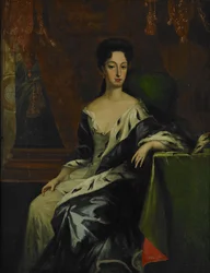 Muotokuva Ruotsin prinsessa Hedvig Sofiasta, Holstein-Gottorpin herttuattaresta 1681-1708, 1600-luvun loppu.
