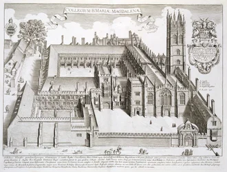 Magdalen College, Oxford, "Oxonia Illustrata", julkaistu 1675