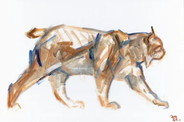 Lynx, 2022 (öljy kankaalle maalattu paneeli)