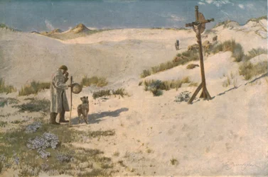 Risti dyynillä, 1800-luvun loppu - 1900-luvun alku, n. 1930.