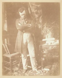 Mr. Robertson, The Witnessin alitoimittaja, c. 184344. Tekijät: David Octavius Hill, Robert Adamson, Hill & Adamson.