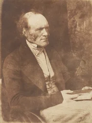 Sir Charles Lyell - geologi, 1843-47. Tekijät: David Octavius Hill, Robert Adamson, Hill & Adamson.