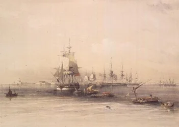 Approach to Alexandria, "Egypti ja Nubia", Vol.3 (litho)