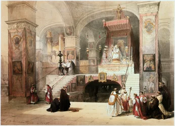 Ilmestyskappeli, Nasaret, Israel (kaiverrus) (kaiverrus)