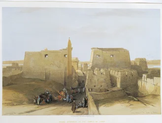 Egypti, Luxorin temppeli, kaiverrus David Roberts