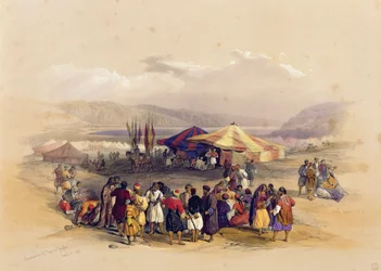 Pyhiinvaeltajien leirintä Jerikossa 1. huhtikuuta 1839, 