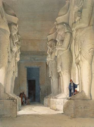Kaivettu Gyrshen temppeli, Nubia, 1800-luku