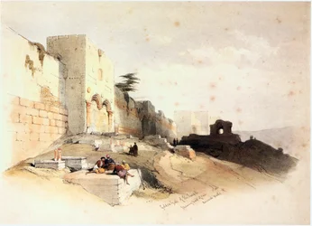 Pyhässä maassa: Jerusalem, kultainen portti (kaiverrus).