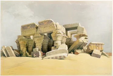 "Kom Ombon temppelin rauniot", Egypti, n. 1845