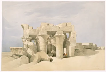 Sobekin ja Horussin temppeli Kom Ombossa, Egyptissä, 1800-luku