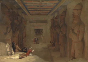 Abu Simbelin suuren temppelin hypostyylisali, Egypti