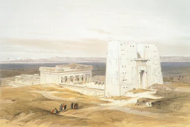 Edfun temppeli, David Roberts, kaiverrus