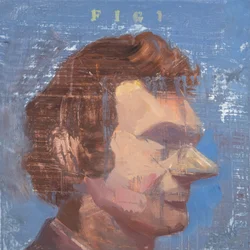 Marcel Broodthaers 14, 2021 (öljyä pellavalle).