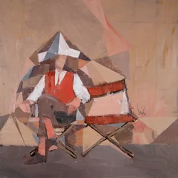 Marcel Broodthaers 27, 2025 (öljy pellavalle)