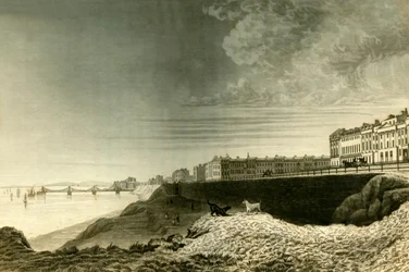 Itäinen näkymä Brightonista Kemp Townista, 1835.