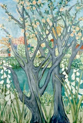 Varhainen kevät, 2019 (akryyli kankaalle)